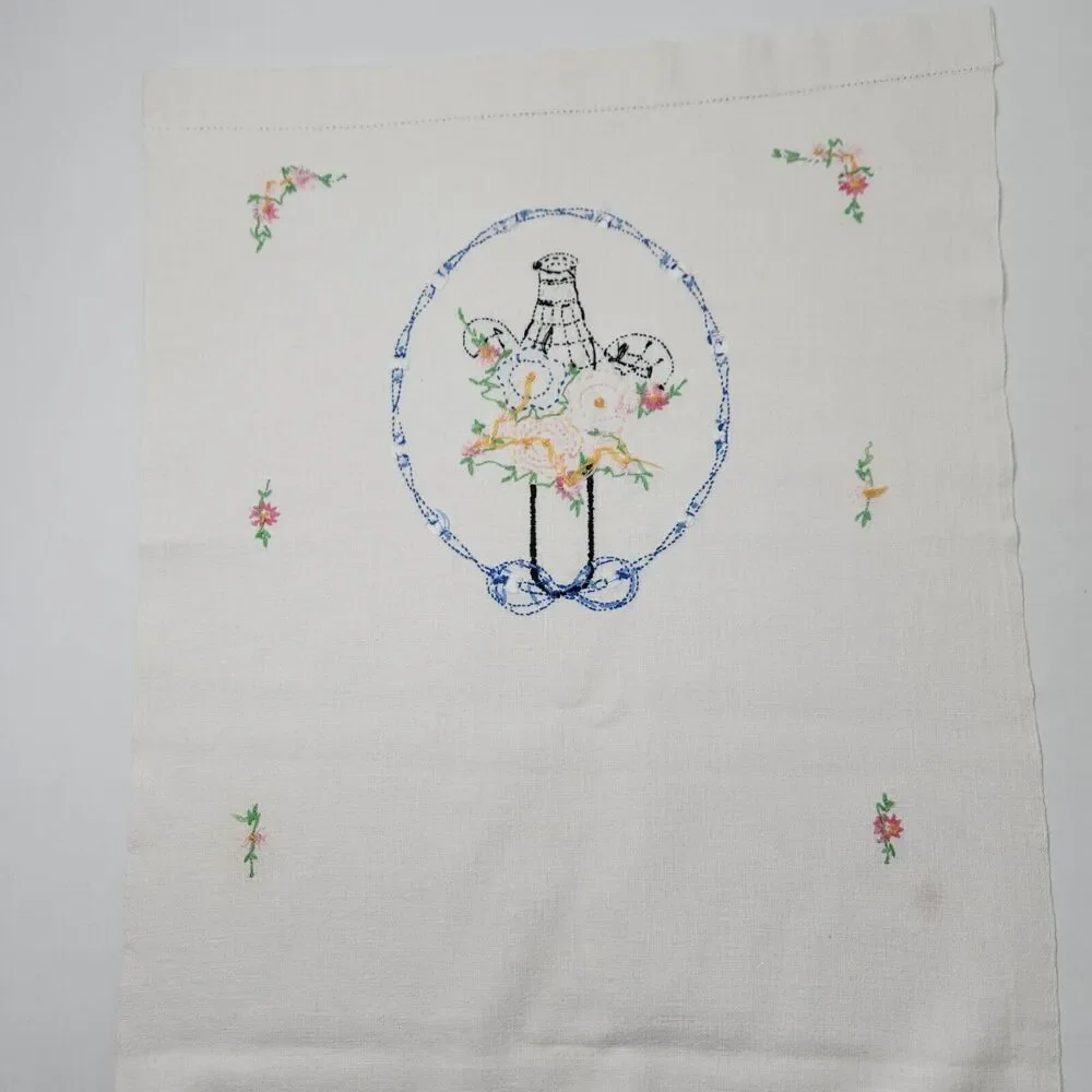 Handmade embroidered table